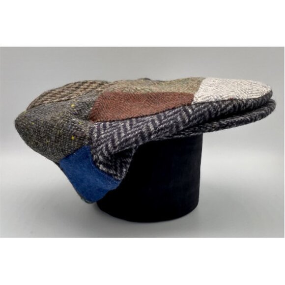 Mizen Head 100% Wool Plaid Newsboy Snap Cap-Vintage - Picture 1 of 6